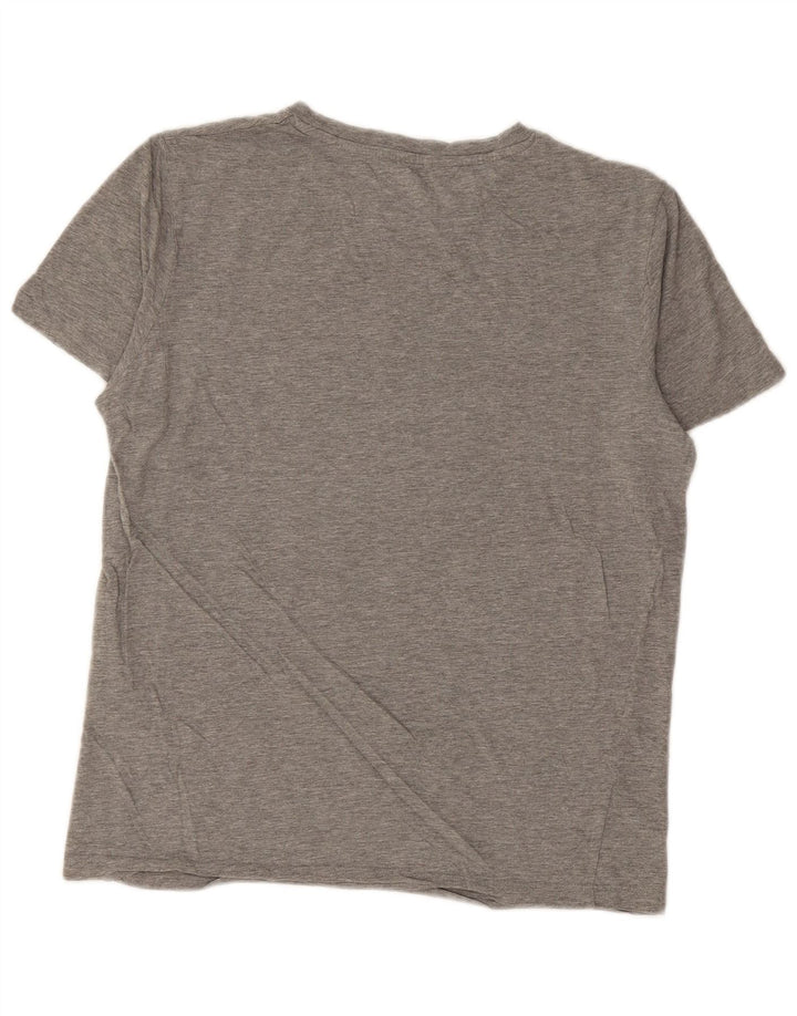 Jack & Jones Herre grafisk T-shirt top lille grå bomuld