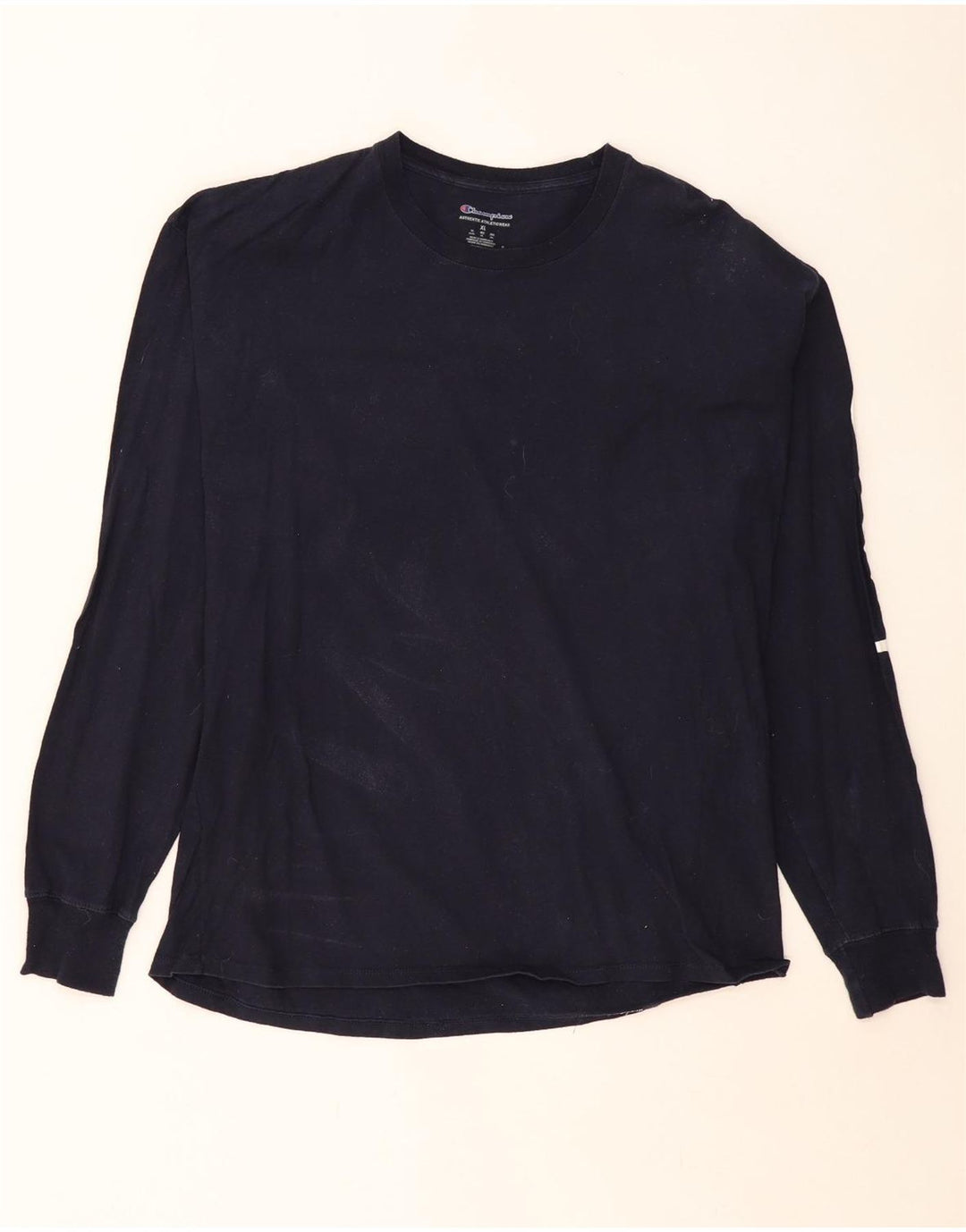 CHAMPION Herre grafisk top langærmet XL marineblå