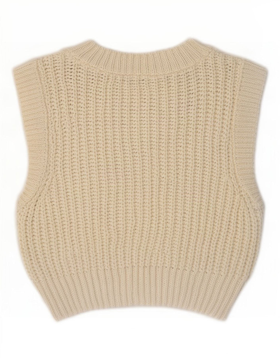 Zara Womens Crop Vest Tank Top UK 10 Small Off White Polyester