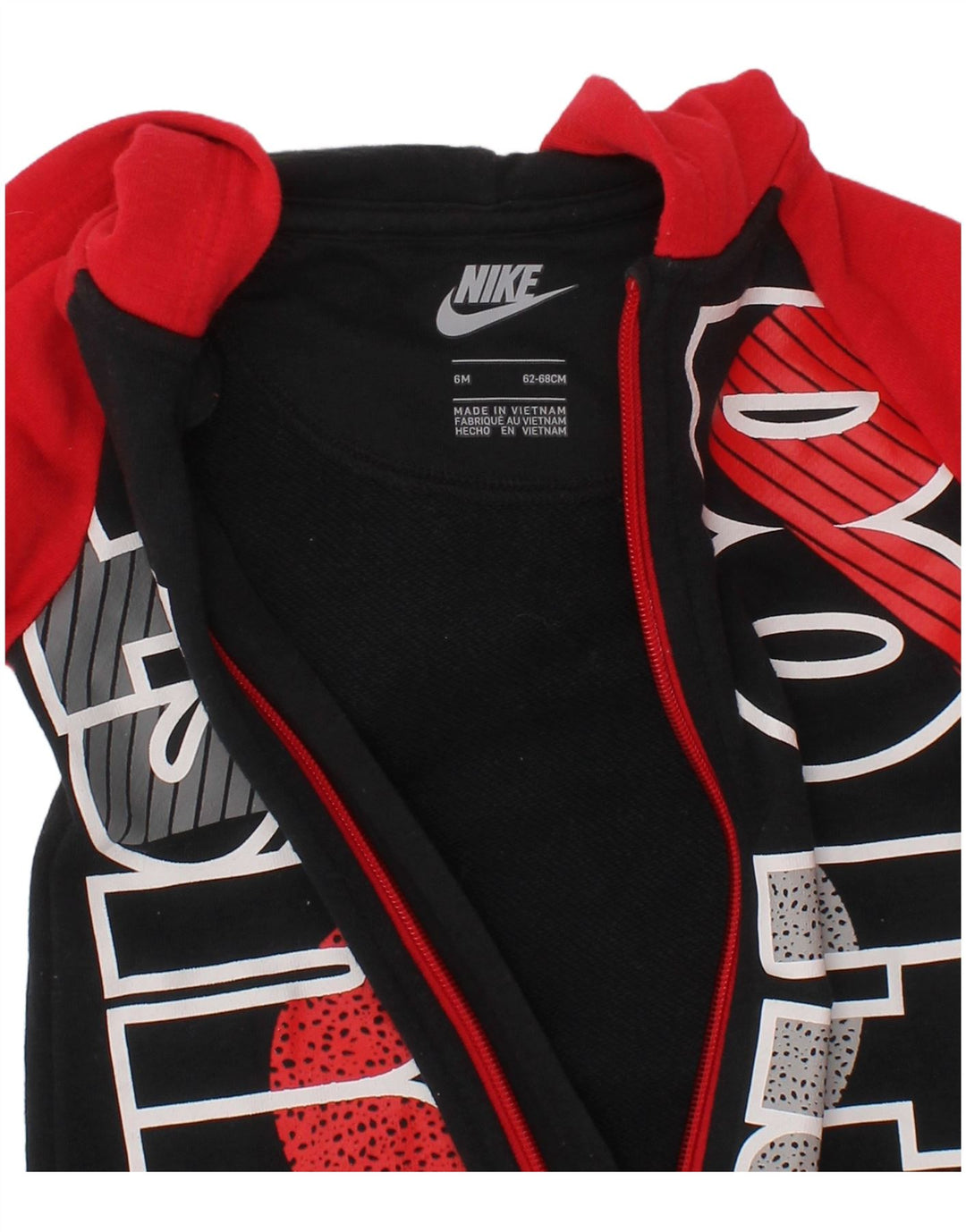 Nike Baby Boys Grafisk Jumpsuit 3-6 måneder Sort Colourblock Bomuld
