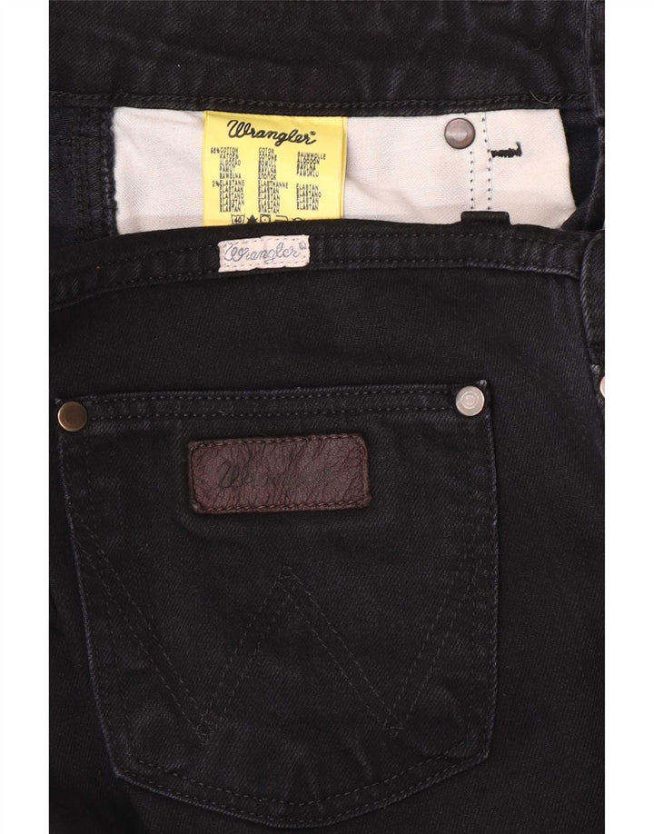 Wrangler Dame Iris Straight Jeans W30 L30 Sort Bomuld