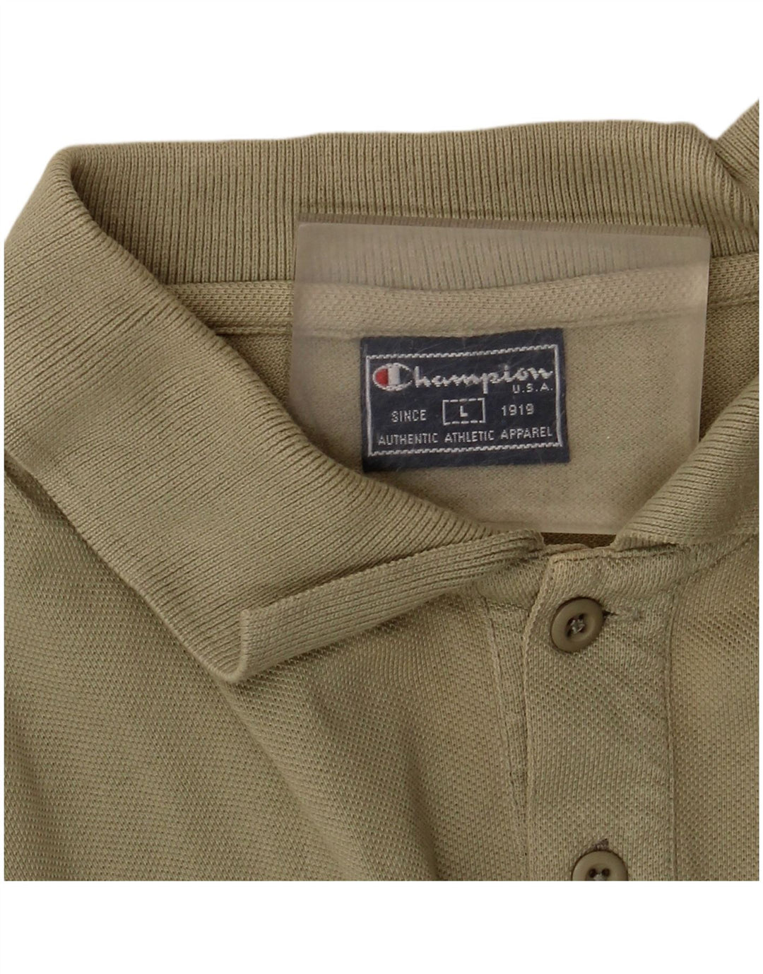 Champion Herre Polo Shirt Large Khaki