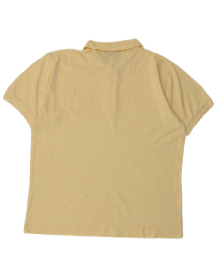 James Dillon herre poloskjorte stor gul bomuld