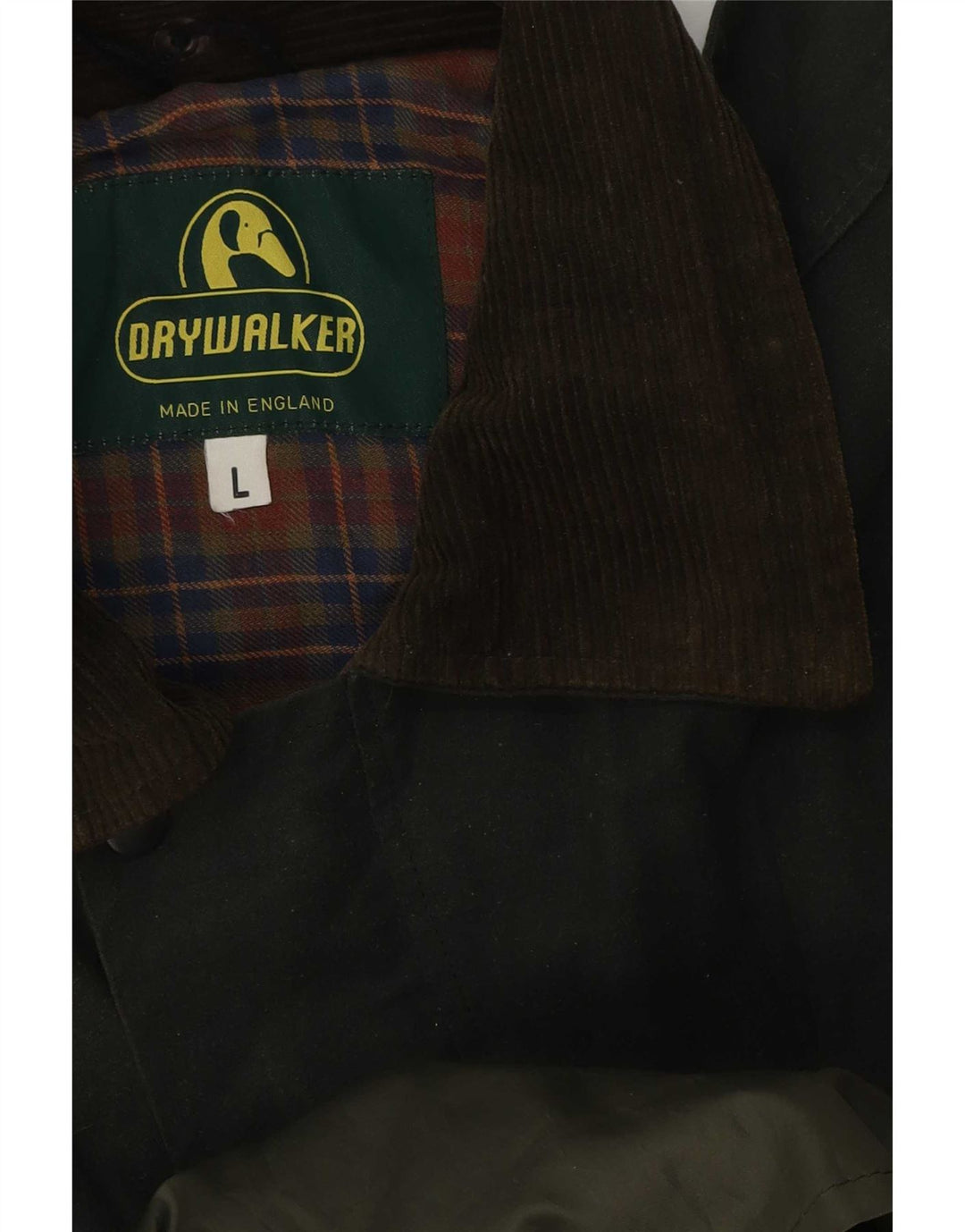 Vintage herre vokset bomuldsjakke UK 40 Large Green