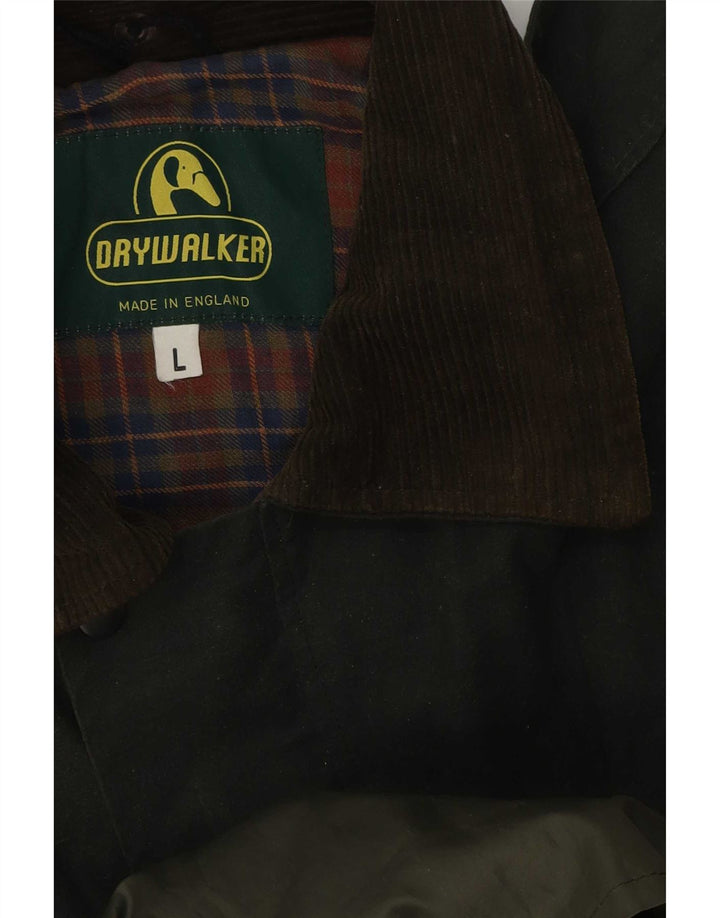 Vintage herre vokset bomuldsjakke UK 40 Large Green
