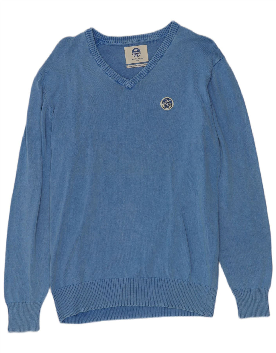 North Sails Herre V-hals sweater XL Blå Bomuld