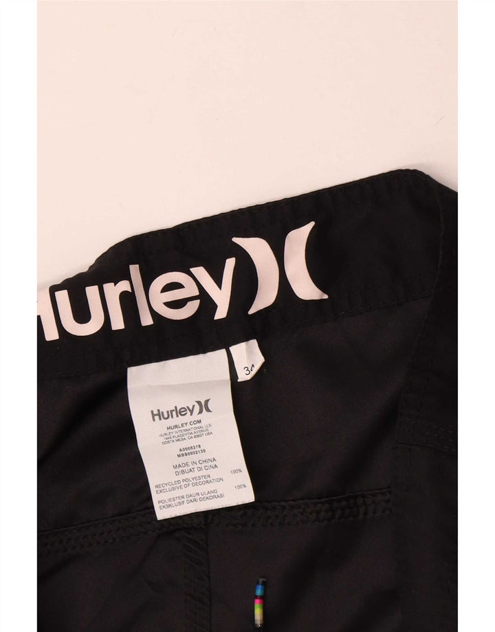 Hurley Badeshorts til mænd store sorte polyester
