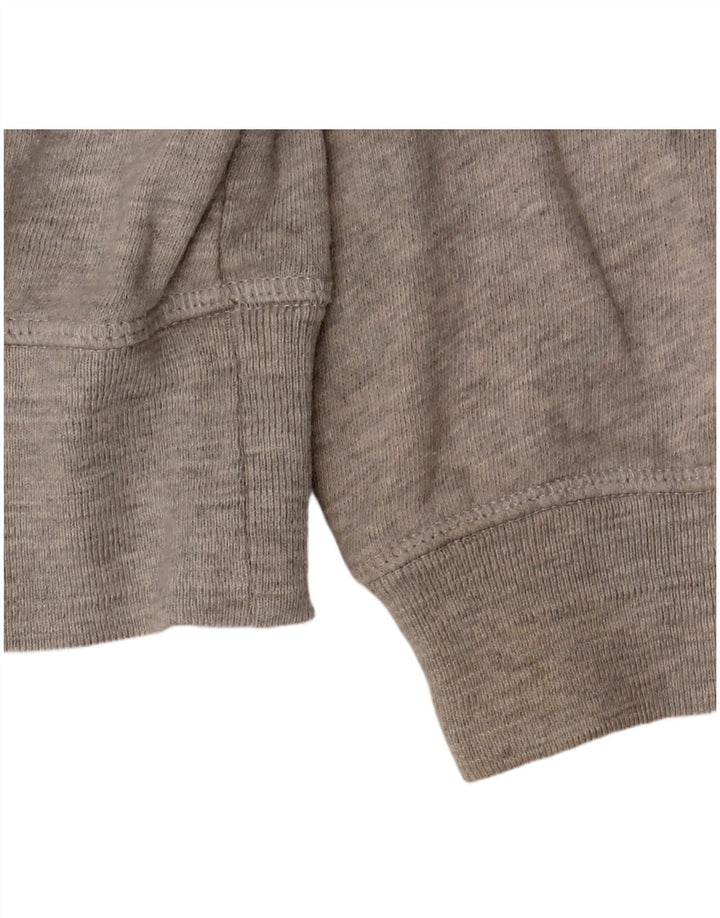 Marks & Spencer Dame Oversized hættetrøje med lynlås UK 10 Small Grey Bomuld