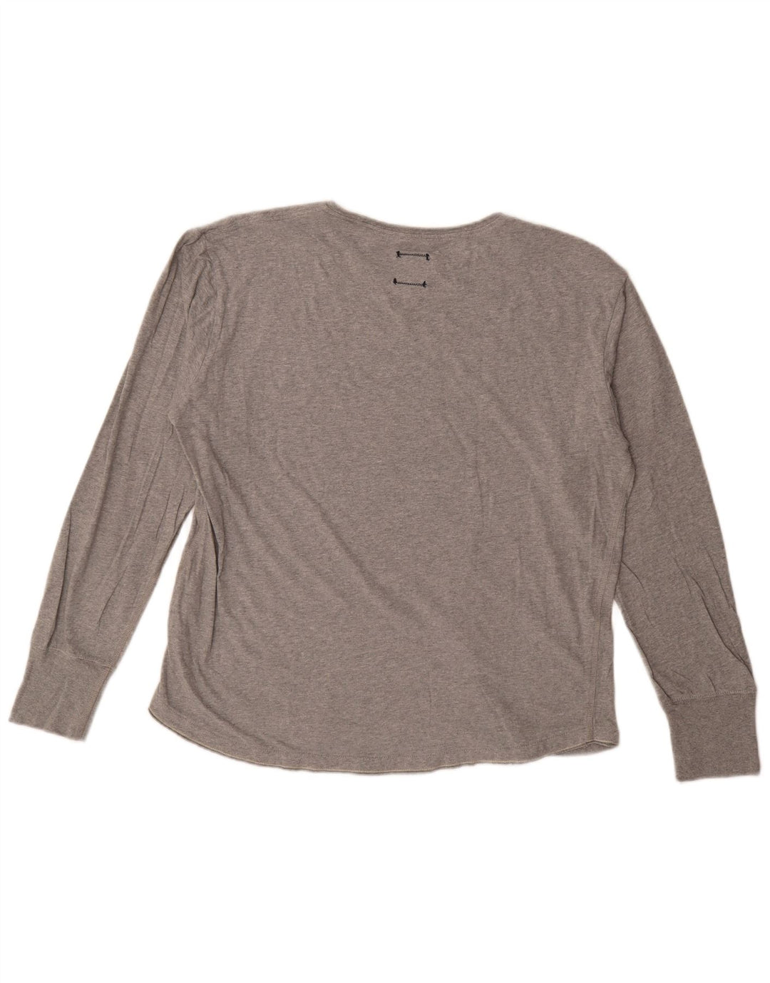 Champion Womens Oversized Top Langærmet UK 10 Small Grey Bomuld
