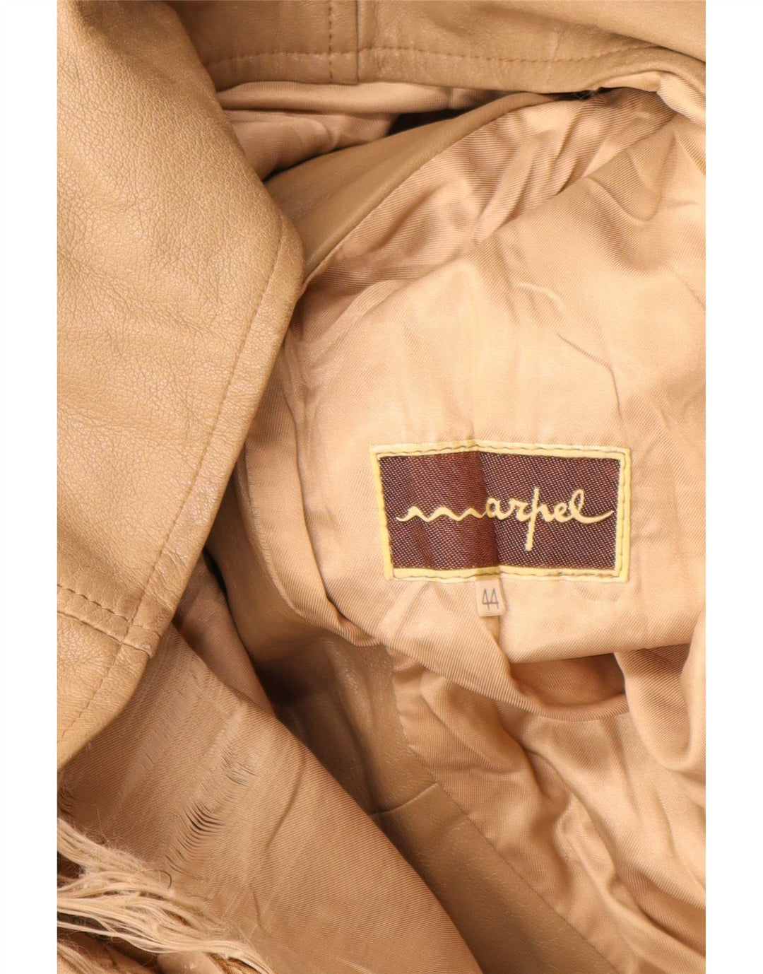Marpel Dame Læderjakke IT 44 Medium Brun