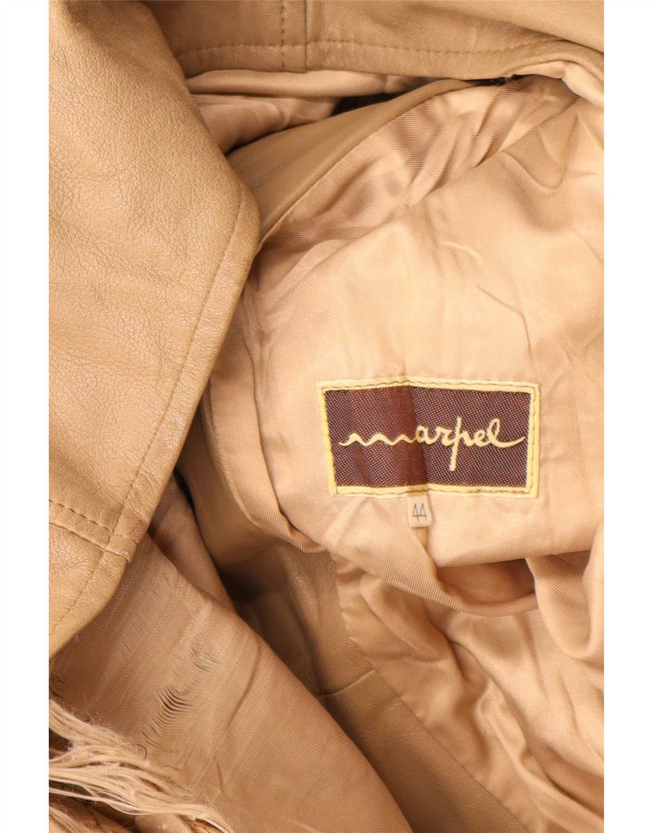 Marpel Dame Læderjakke IT 44 Medium Brun