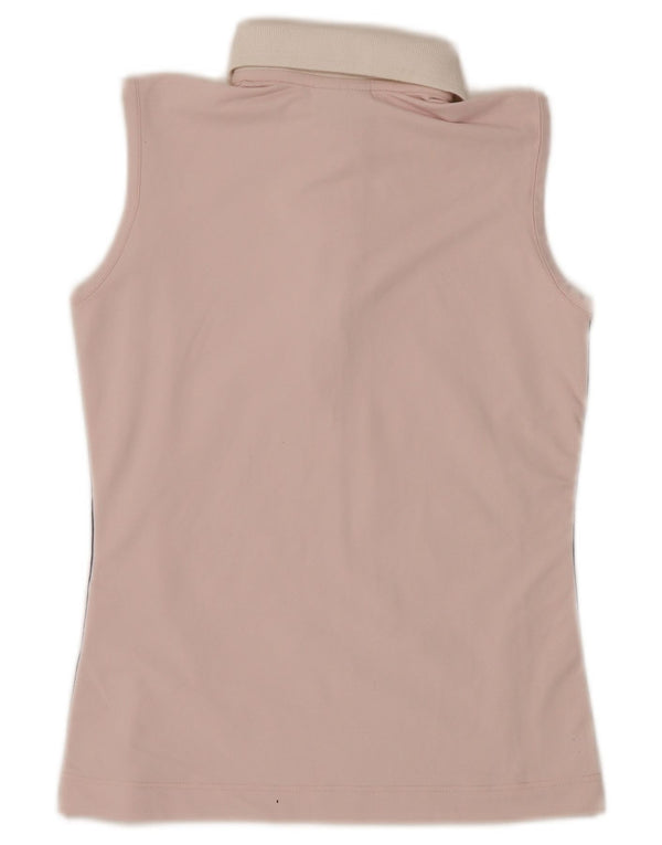 Chervo Dame ærmeløs poloshirt IT 42 Medium Pink Colourblock Sports