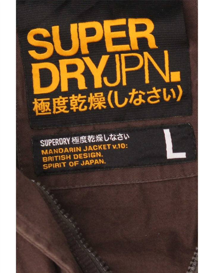 Superdry Herre Utility Jacket UK 40 Large Brown