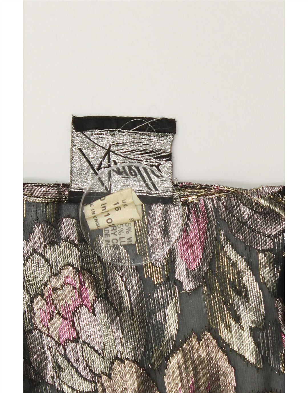 ARELLA Womens Crop Cardigan Top UK 16 Large Multicolored Floral