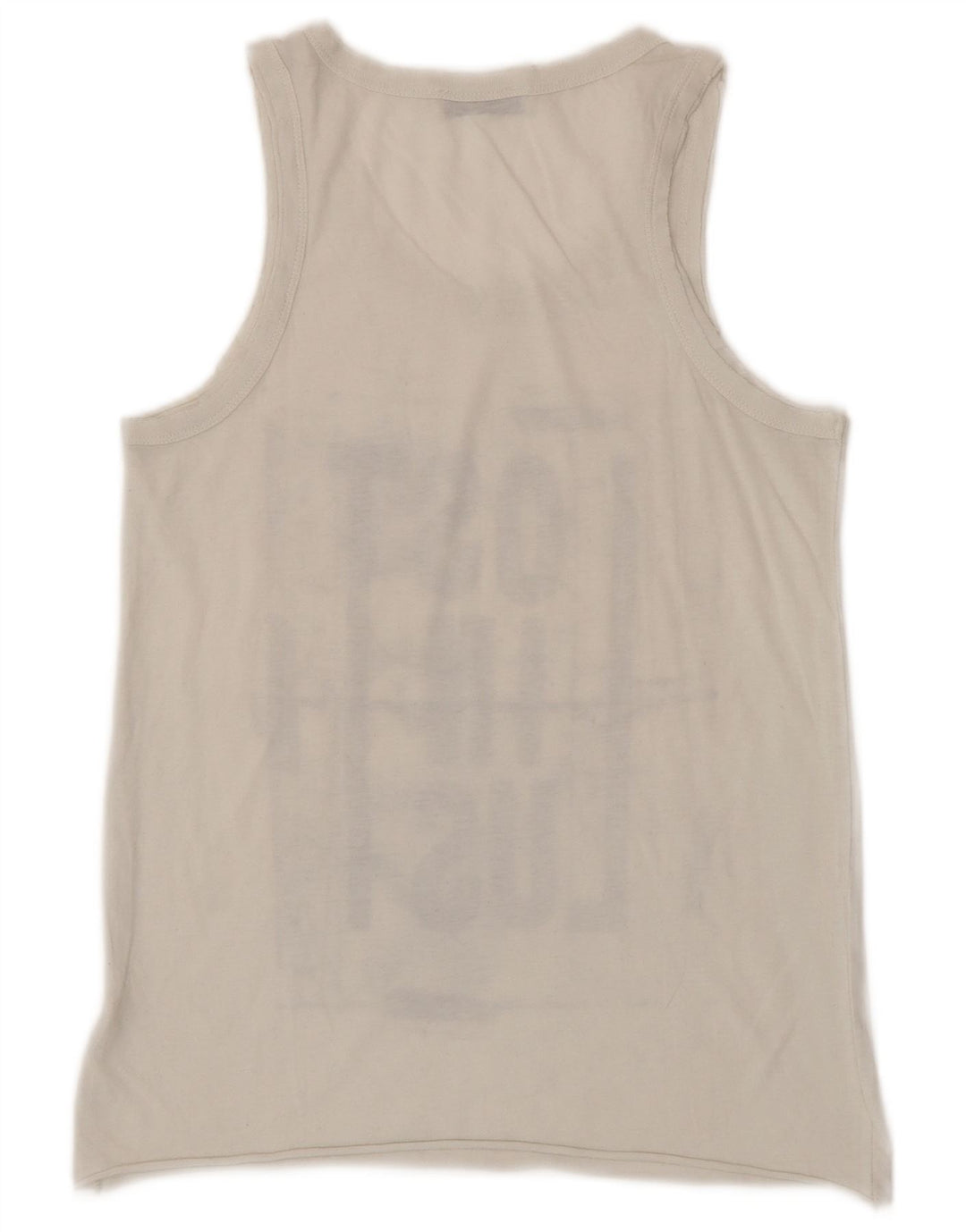 DIESEL Dame Grafisk Vest Top UK 10 Small White