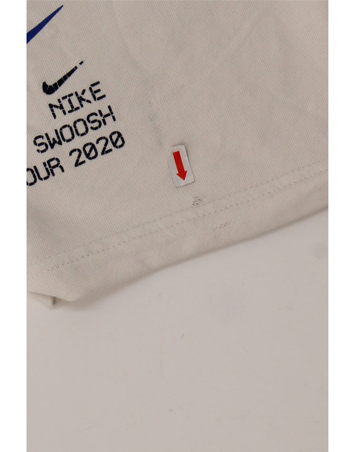 NIKE Herre Swoosh Graphic Standard Fit sportsshorts Store hvide bomuld