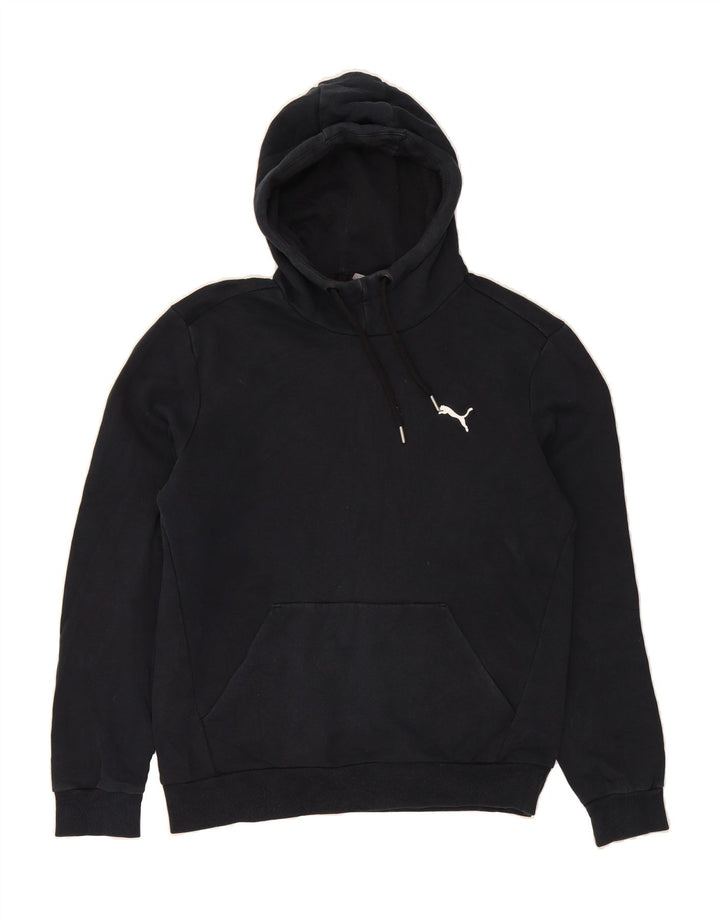 PUMA Mens Hoodie Jumper Small Black Vintage Puma and Second-Hand Puma from Messina Hembry 