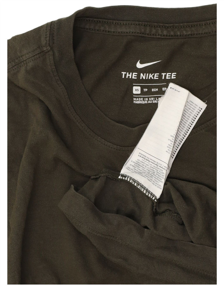 Nike T-shirt top XS Khaki Bomuld til mænd