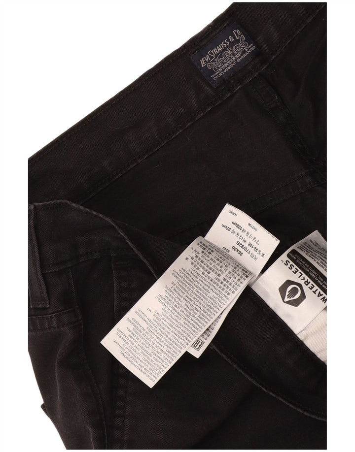 Levi's Chinobukser til mænd W36 L30 Sort bomuld