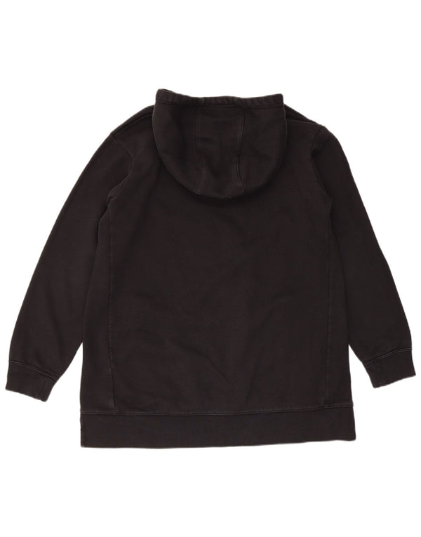 Nike Pige Hætte Loose Fit Jumper Kjole 13-14 år XL Sort Bomuld Sports