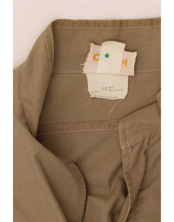 Vintage Herre Utility Jacket EU 48 Medium Khaki Cotton