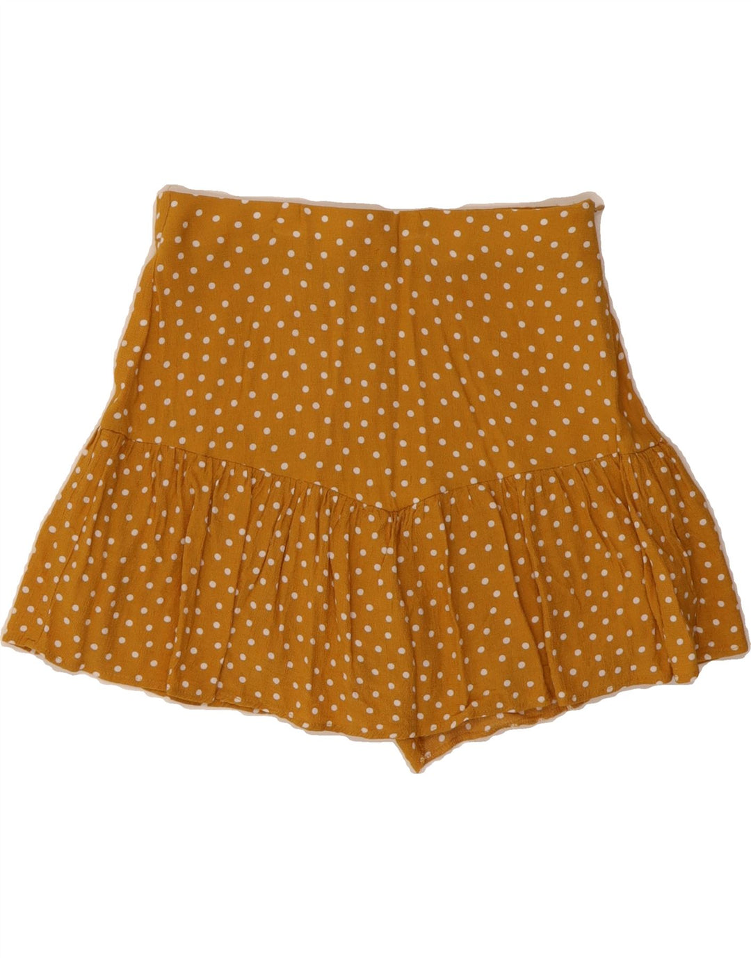 ZARA Womens Mini Skirt  Small W26 Brown Polka Dot Vintage Zara and Second-Hand Zara from Messina Hembry 