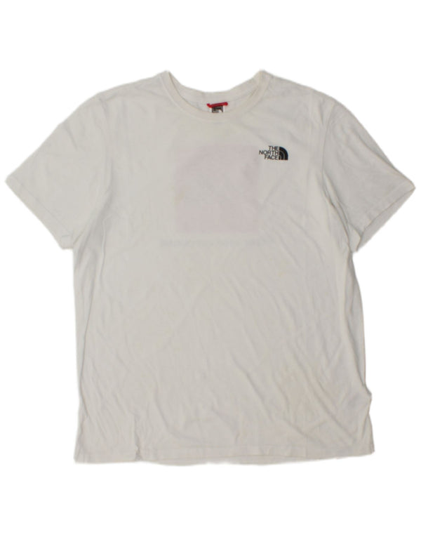 The North Face Herre Grafisk T-Shirt Top Stor Hvid Bomuld