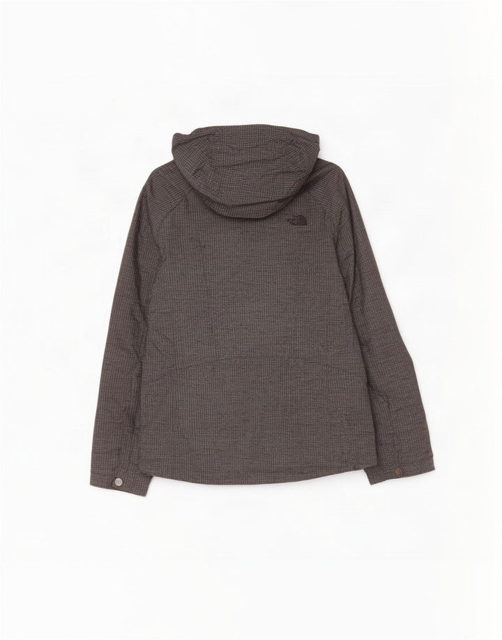 The North Face Regnjakke med hætte til kvinder UK 14 Medium Grå Nylon