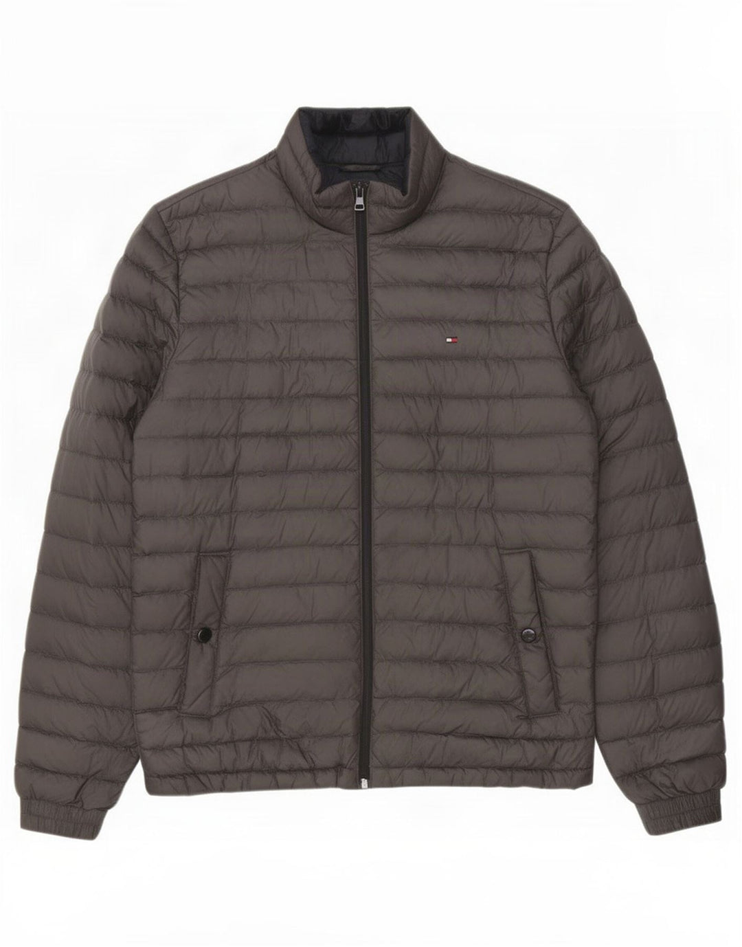 Tommy Hilfiger Herre polstret jakke UK 38 Medium Grey Polyester