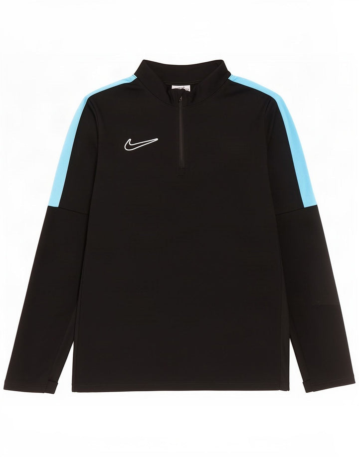 Nike Boys Dri Fit Pullover Træningsdragt Top 11-12 år Sort Colourblock