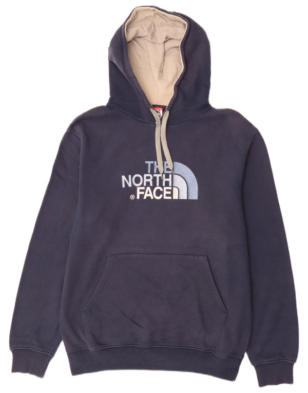 The North Face Herre Grafisk Hoodie Jumper Large Navy Blue Bomuld Sports