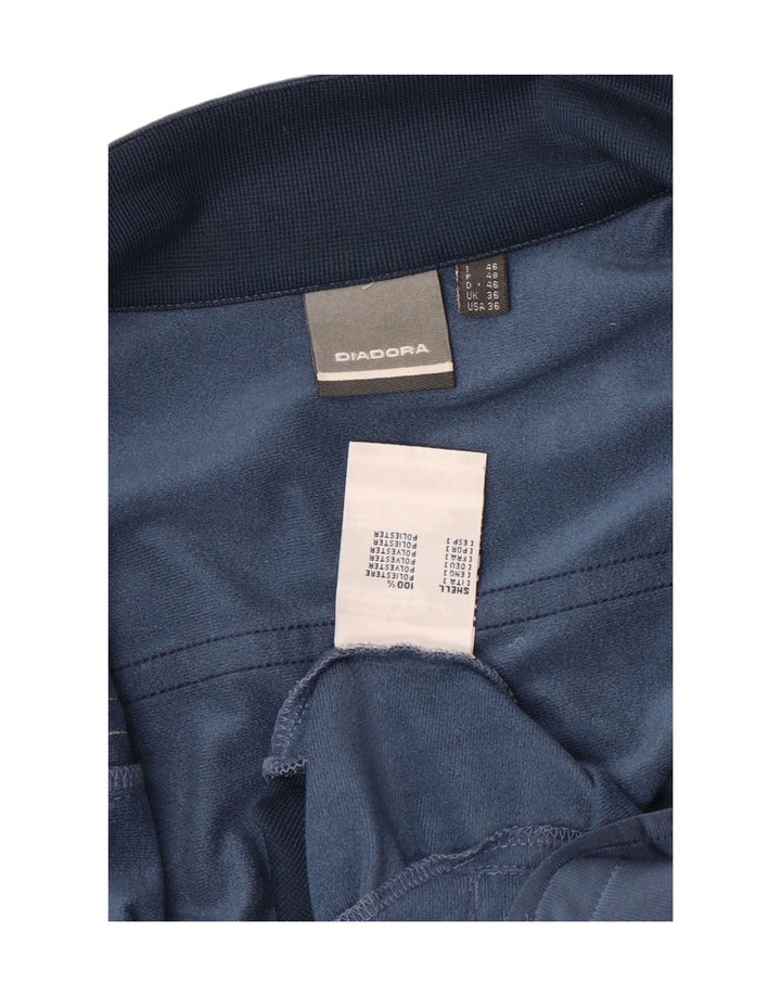 Diadora Træningsdragt til mænd Topjakke UK 36 Small Blue Colourblock Polyester