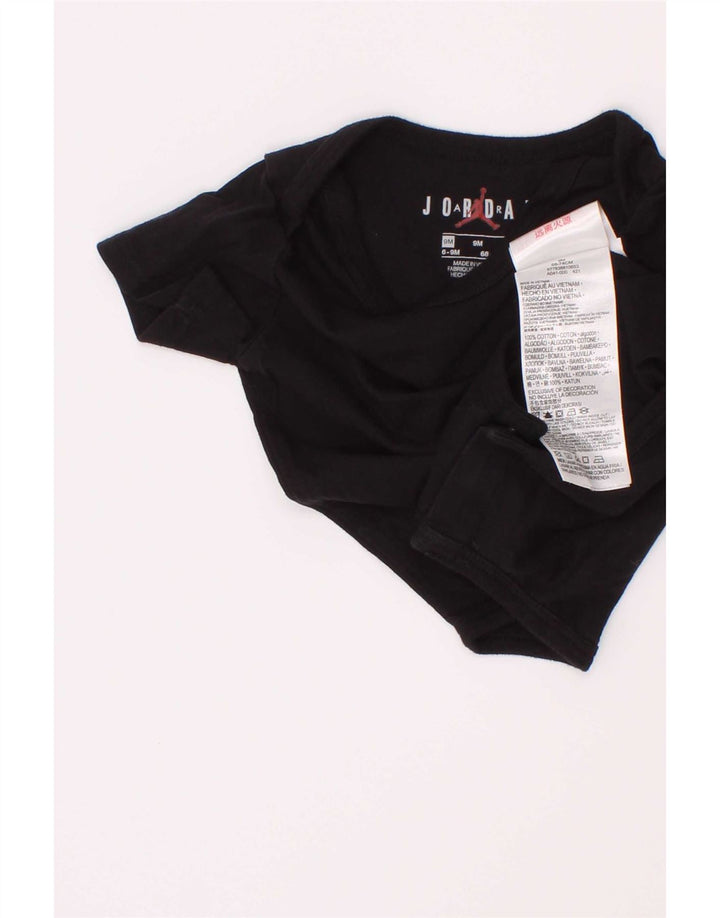 Jordan Baby Boys Grafisk Bodysuit 6-9 måneder sort bomuld