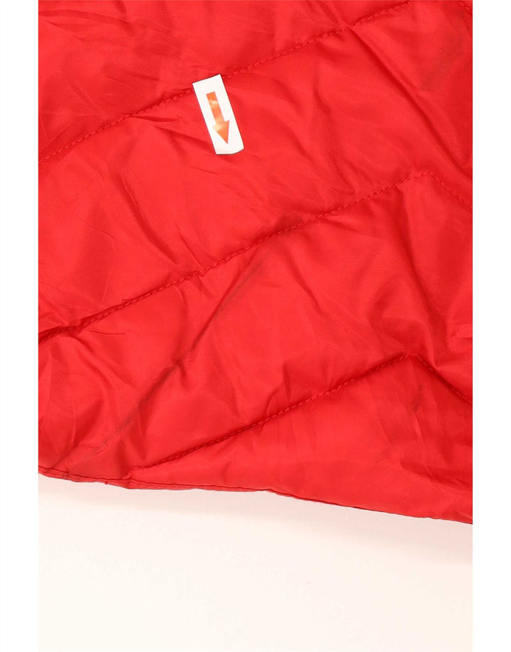 Nautica Polstret hættejakke til kvinder UK 14 Medium Rød Polyester