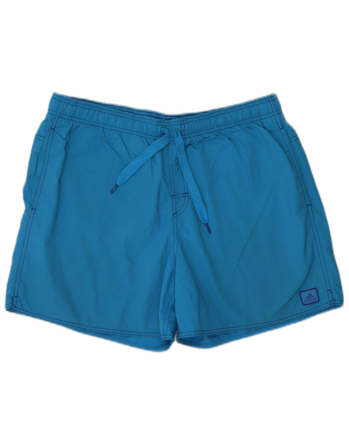Adidas Badeshorts til mænd store blå nylon