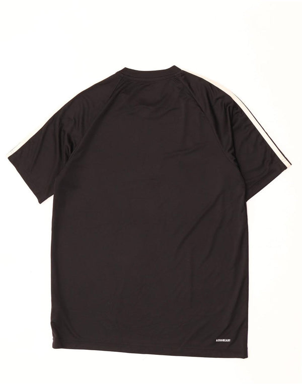 Adidas Herre Aeroready T-Shirt Top Medium Sort Polyester