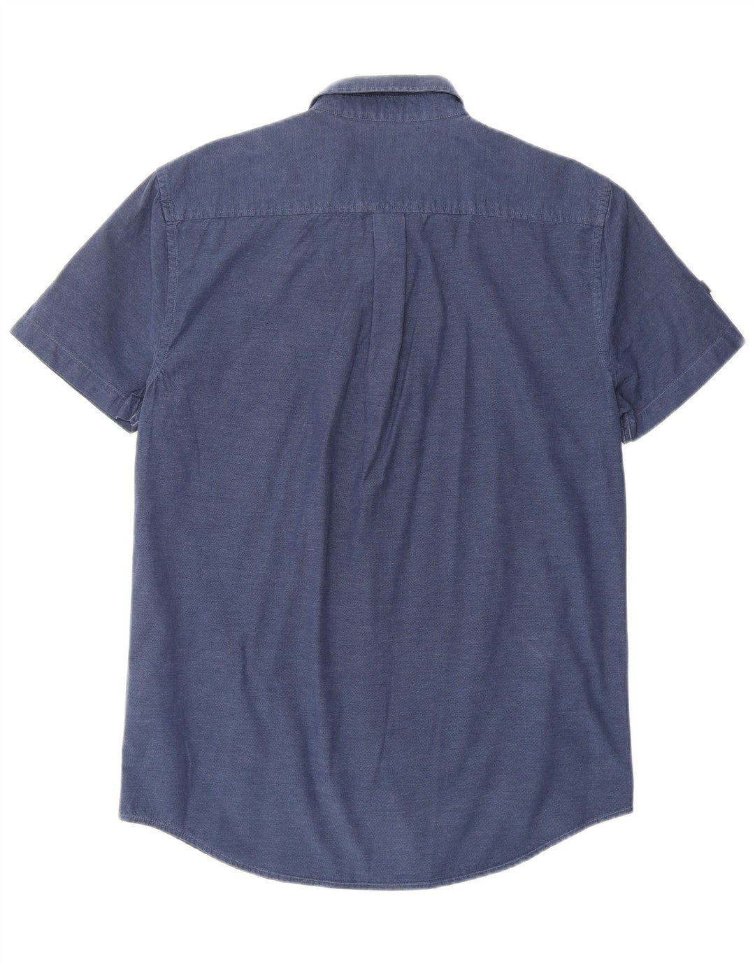 SUPERDRY Herre Regular Fit kortærmet skjorte medium marineblå bomuld