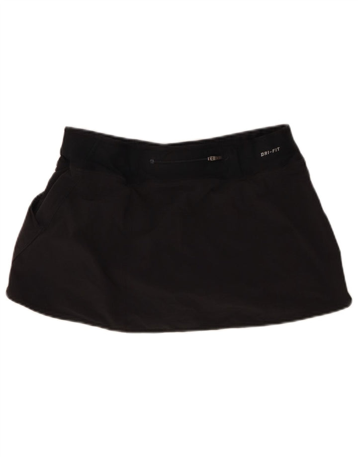 Nike Womens Dri Fit Skort UK 14 Medium Black Polyester