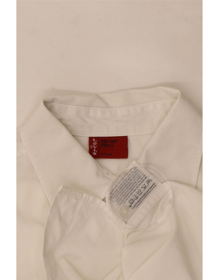 Levi's kortærmet herreskjorte lille hvid bomuld