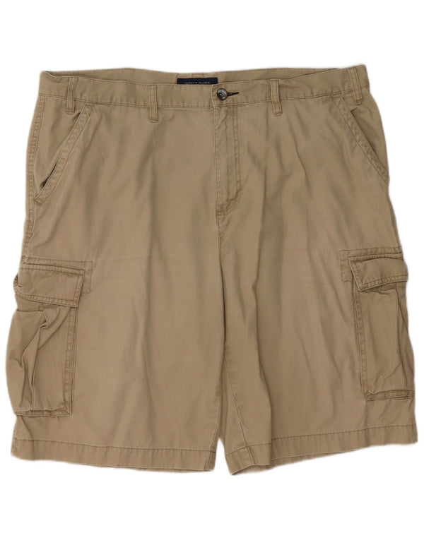 TOMMY HILFIGER Herre Cargo Shorts W40 XL Beige Bomuld