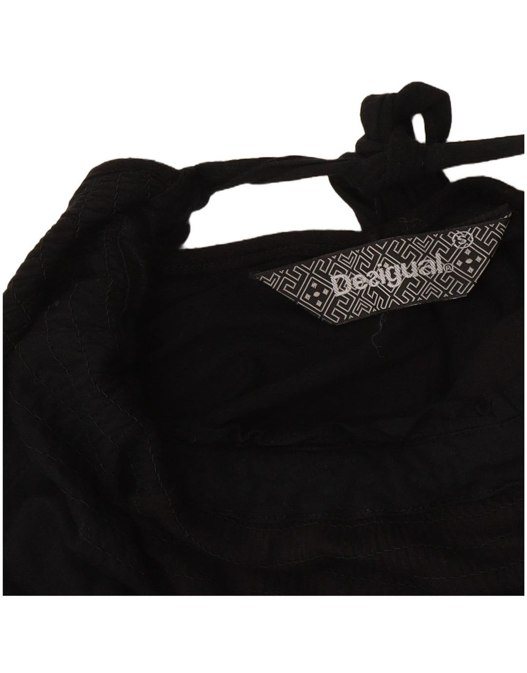 Desigual Dame Grafisk Tunika Top Lille Sort Butterfly