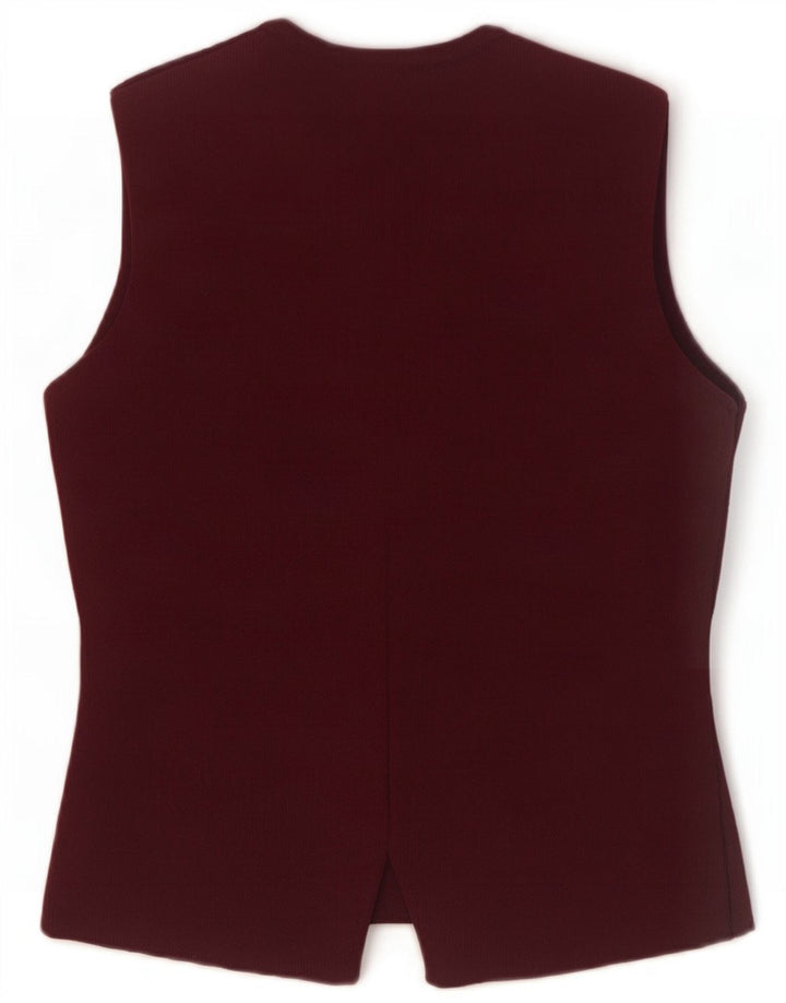 Zara Damestrik vest UK 8 Small Burgundy