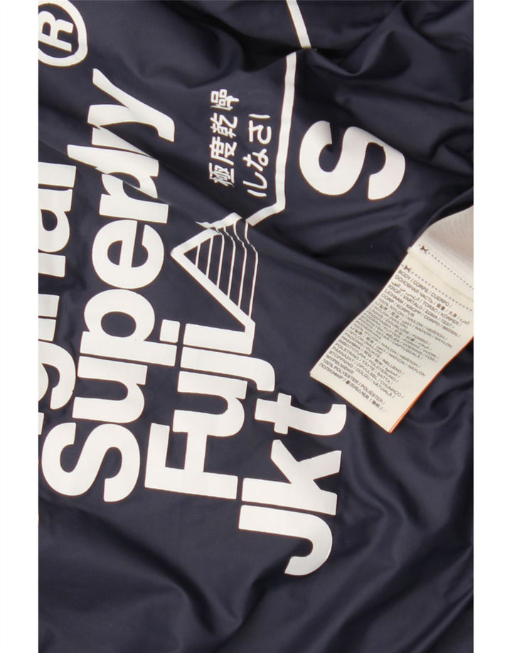 SUPERDRY polstret jakke til kvinder UK 10 Lille blå polyester
