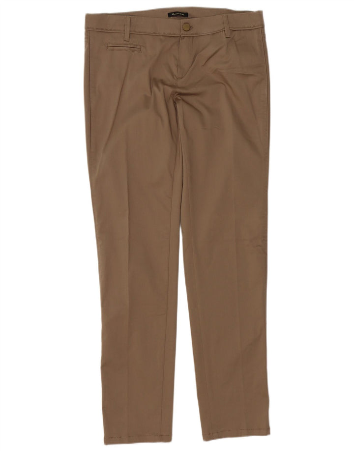 Massimo Dutti Dame Slim Casual Bukser EU 40 Medium W30 L32 Brun Bomuld