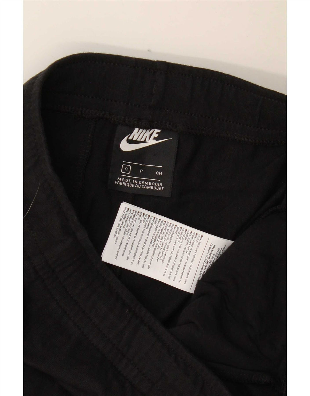 Nike Sportsshorts til mænd, små sorte bomuld