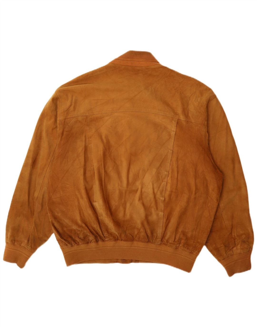 Vintage herre ruskind bomberjakke UK 42 XL brunt læder