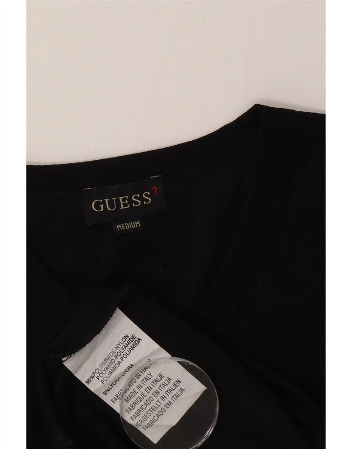 Guess Herre T-Shirt Top Medium Sort Nylon