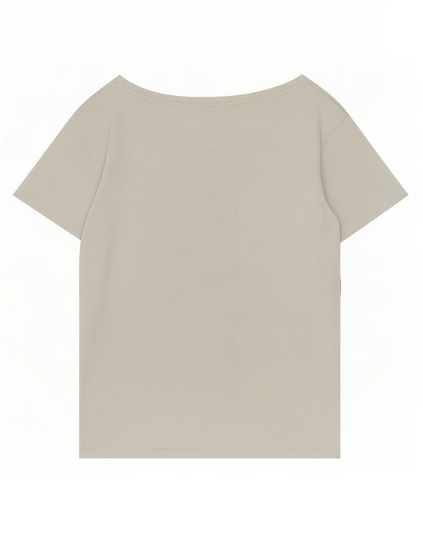 Benetton Womens Grafisk T-Shirt Top UK 16 Large White