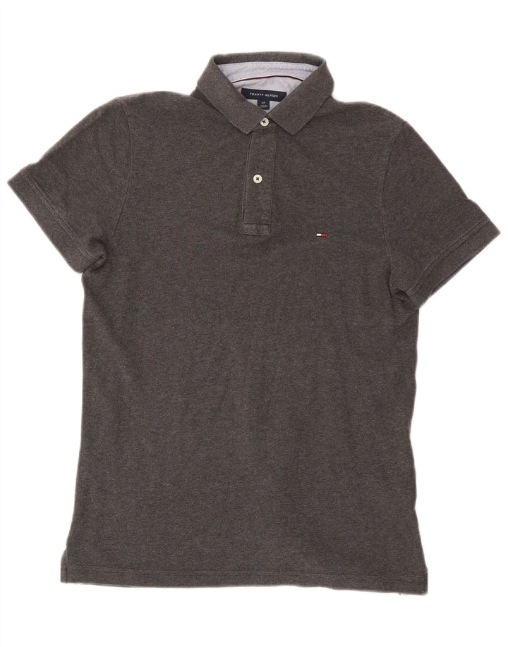 Tommy Hilfiger Herre Polo Shirt Lille Grå Bomuld