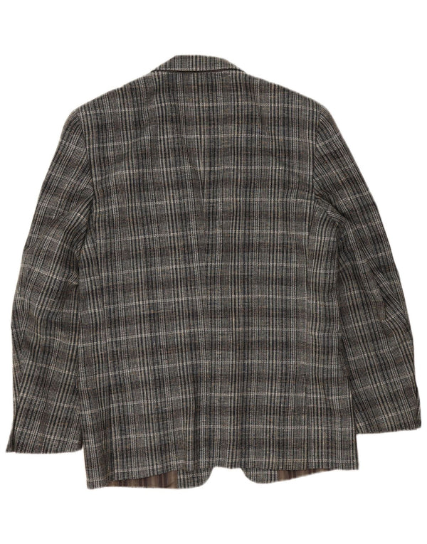 Vintage herre 2-knaps blazerjakke UK 38 Medium Grey Check